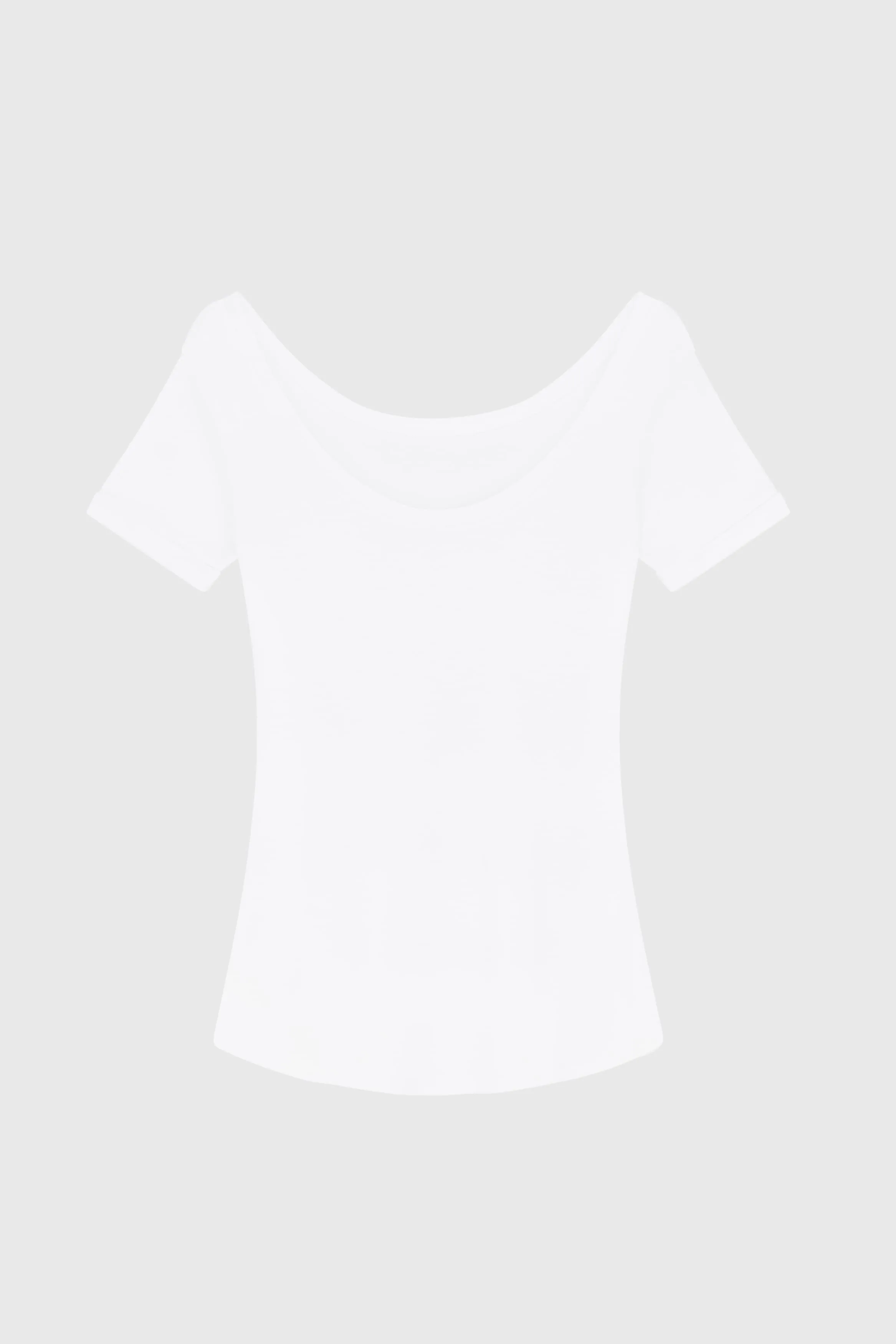 Boat Neck Cotton Modal T-Shirt - Image 4