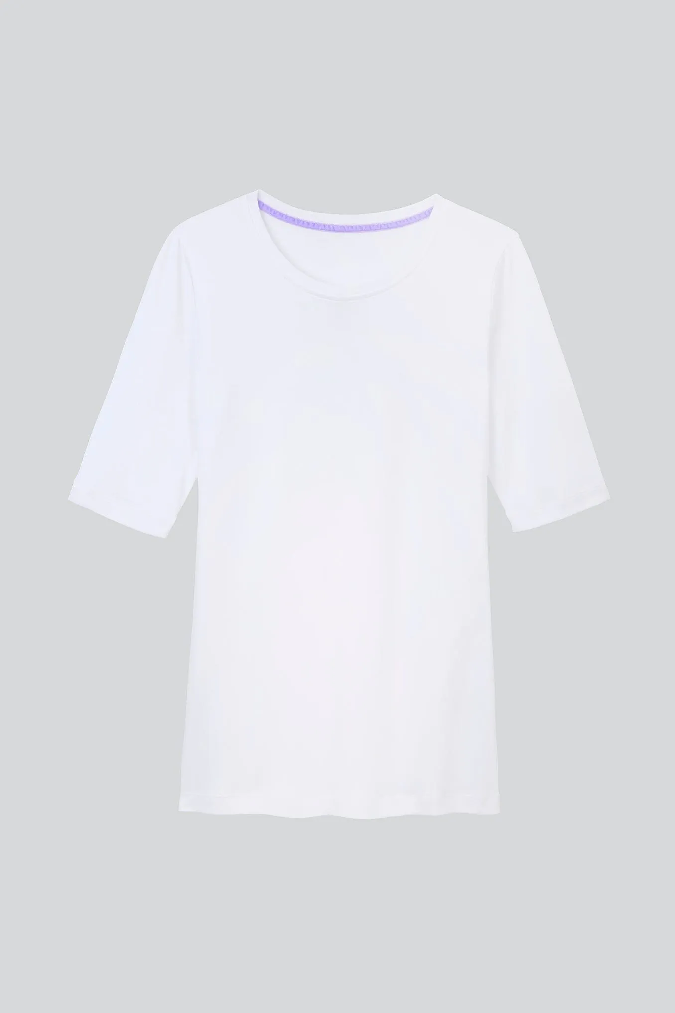 Half Sleeve Crew Neck Cotton Modal T-shirt - Image 4