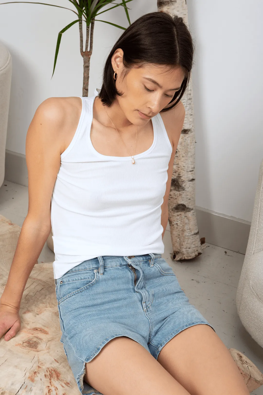Organic Cotton Scoop Neck Tank Top - Image 7