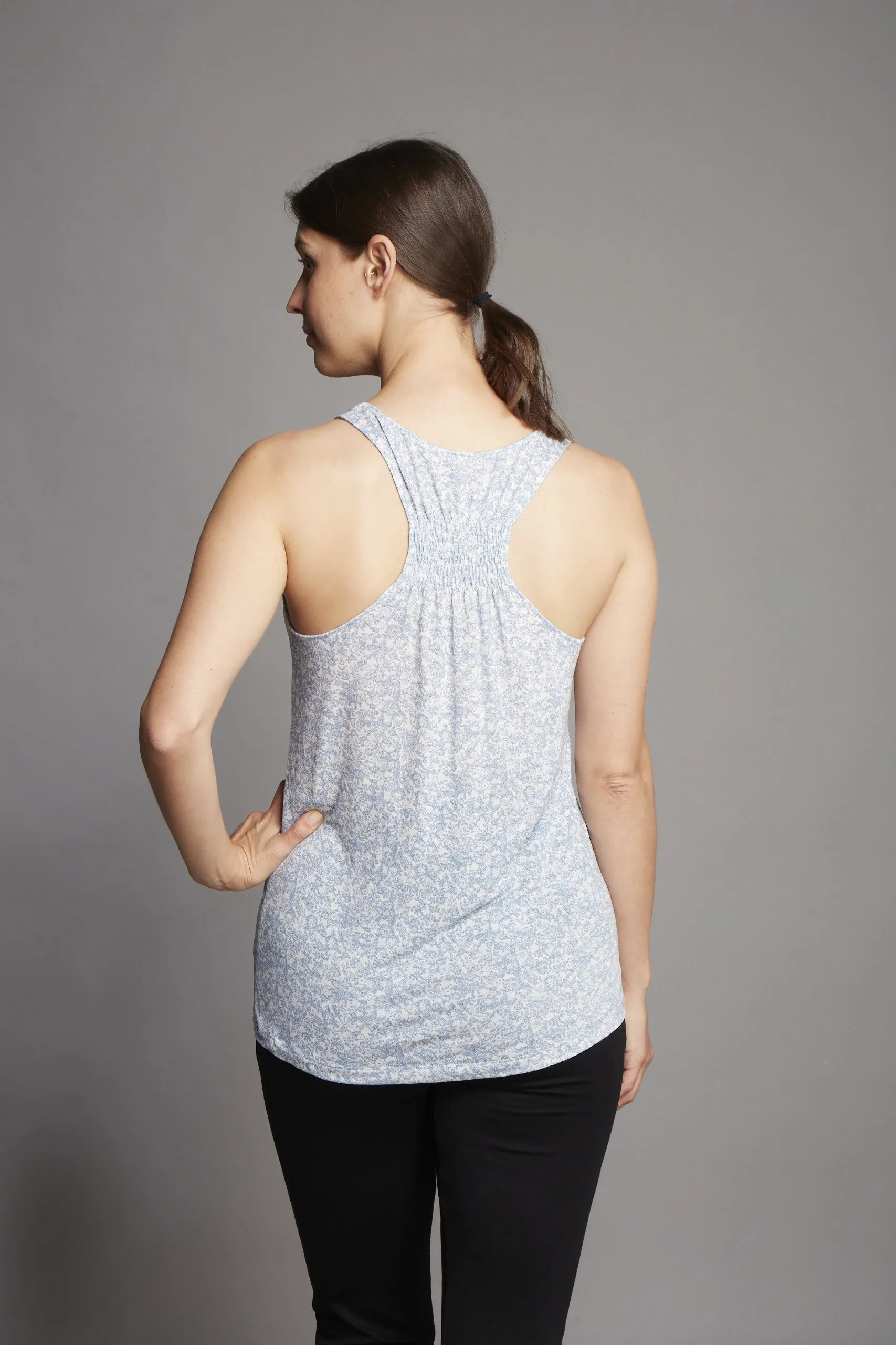 Patterned Scoop Neck Tank - Image 4