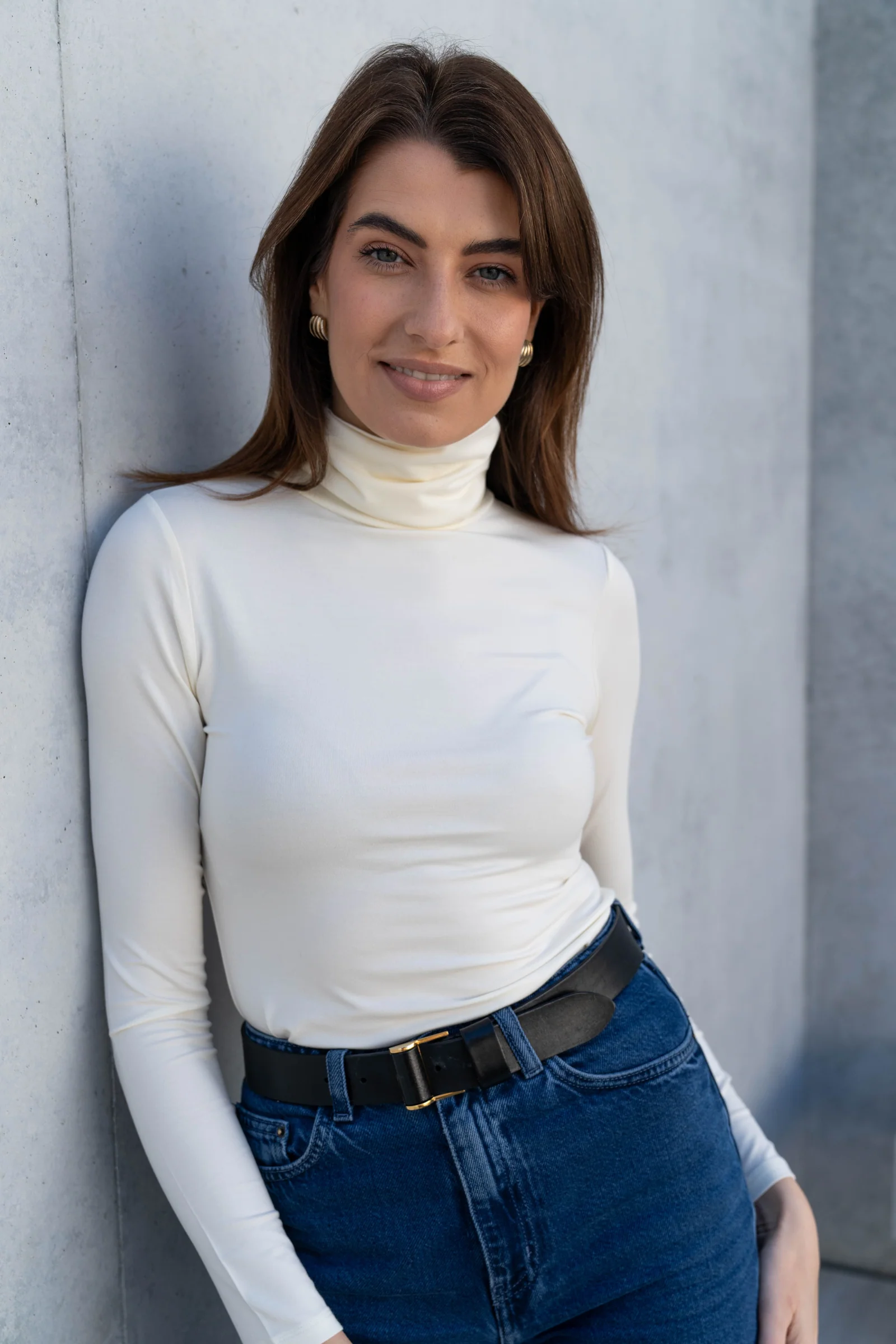 Roll Neck Micro Modal Top - Image 18