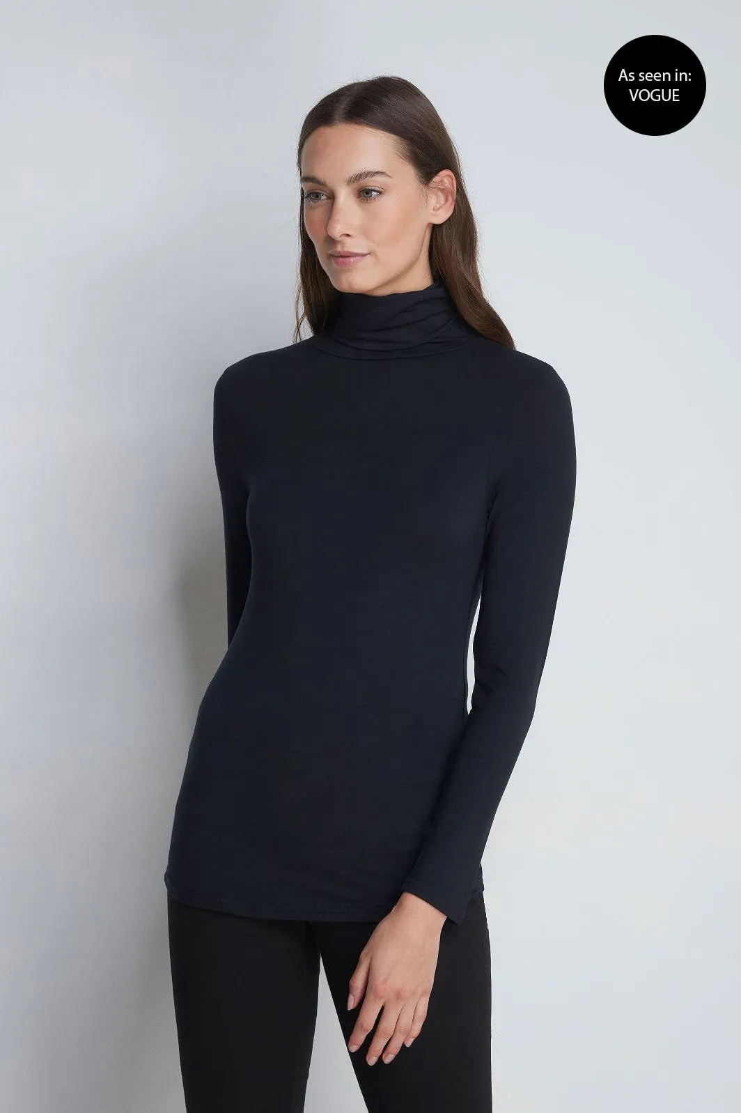 Roll Neck Micro Modal Top - Image 9