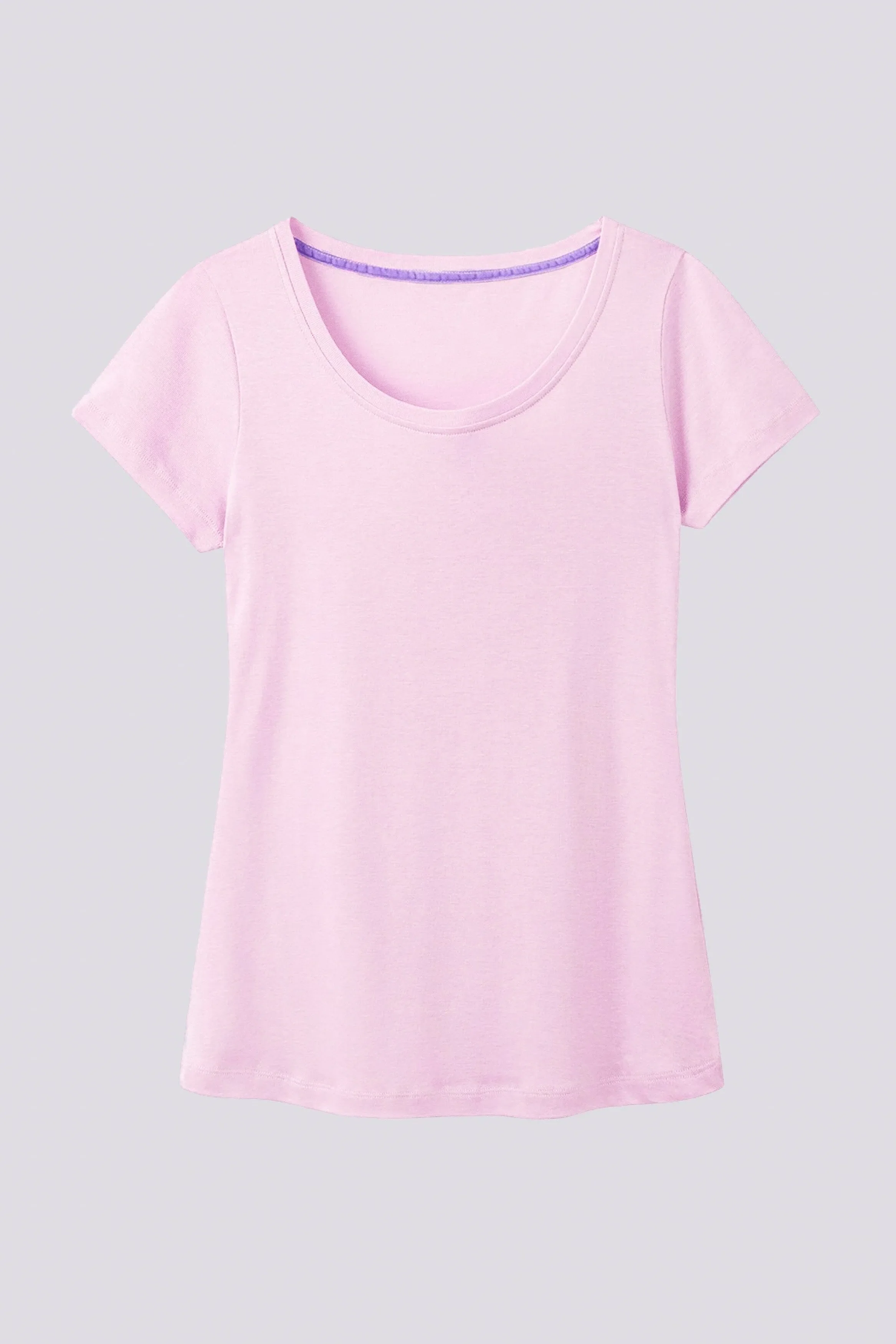 Scoop Neck Cotton Modal T-Shirt - Image 16