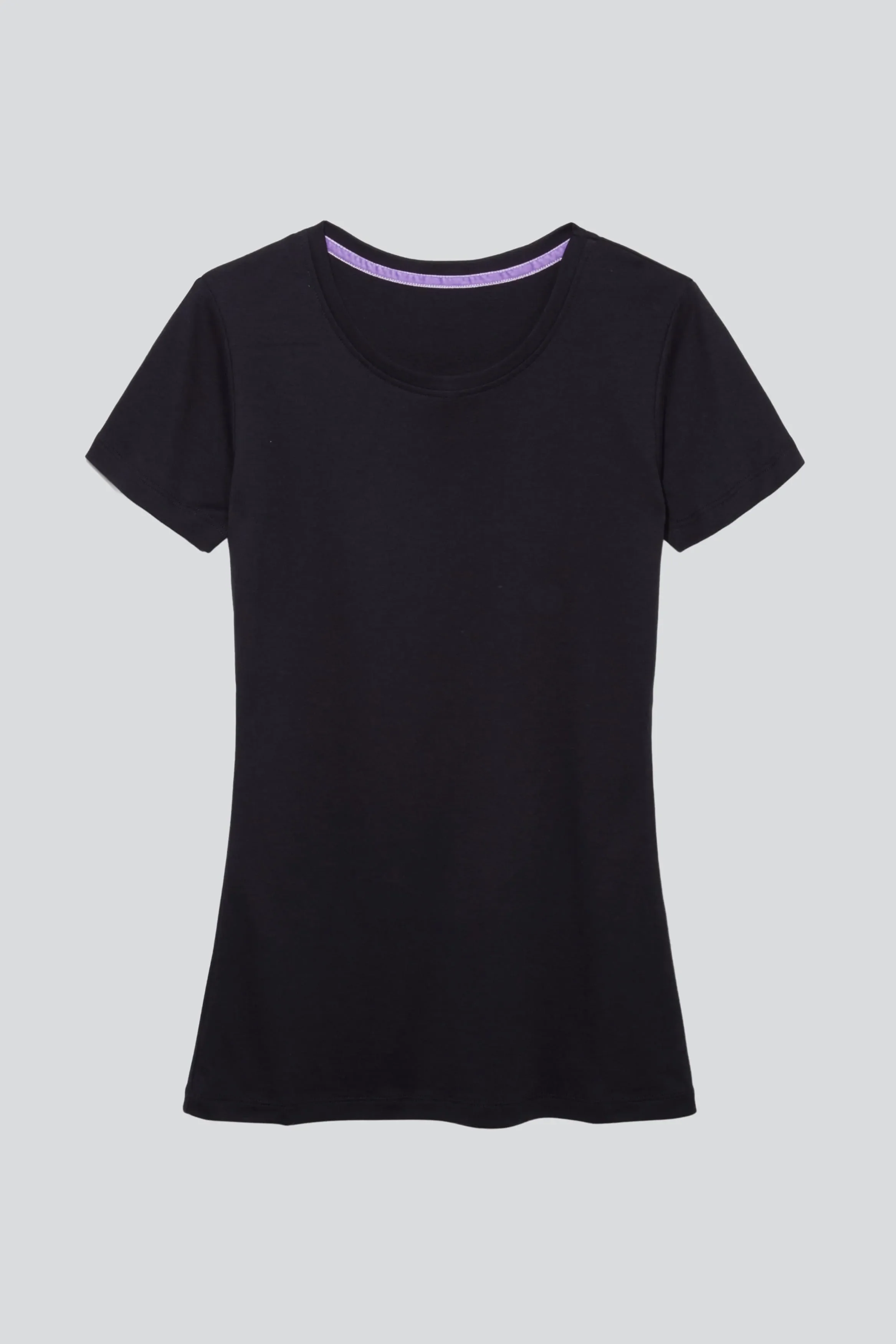Crew Neck Cotton Modal T-shirt - Image 4
