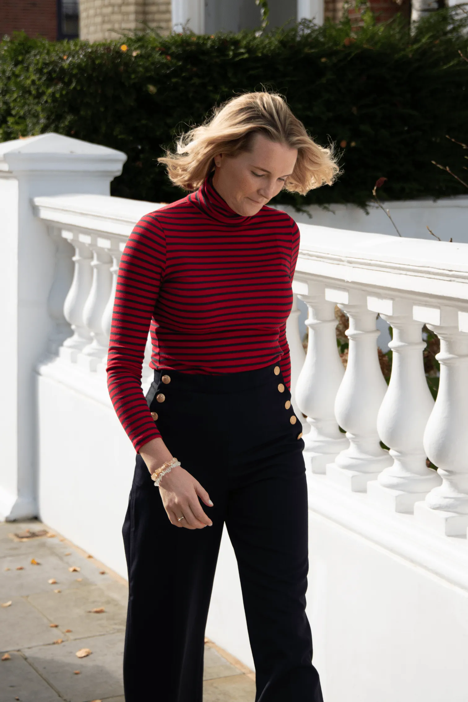 Striped Cotton Roll Neck - Image 22