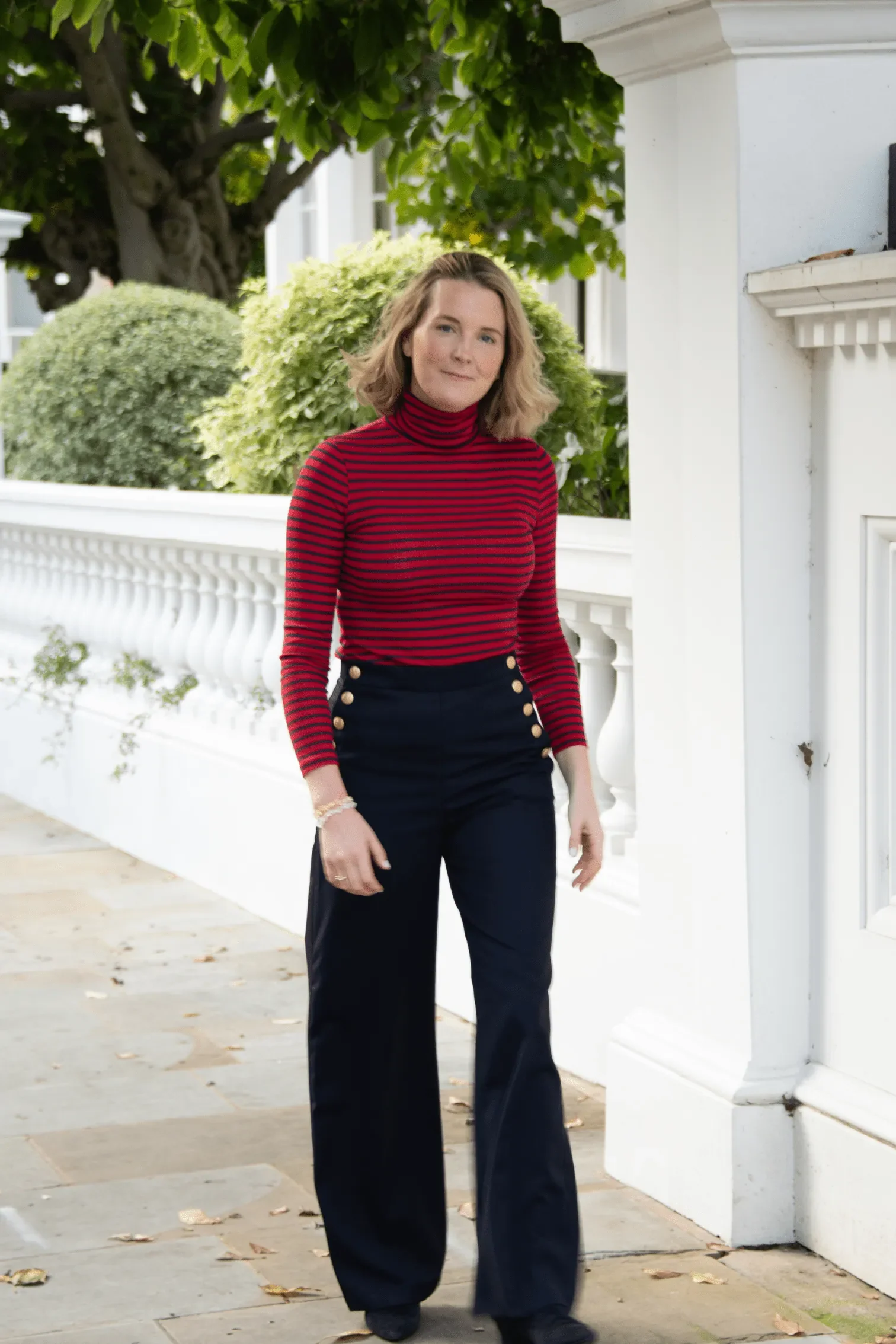 Striped Cotton Roll Neck - Image 23