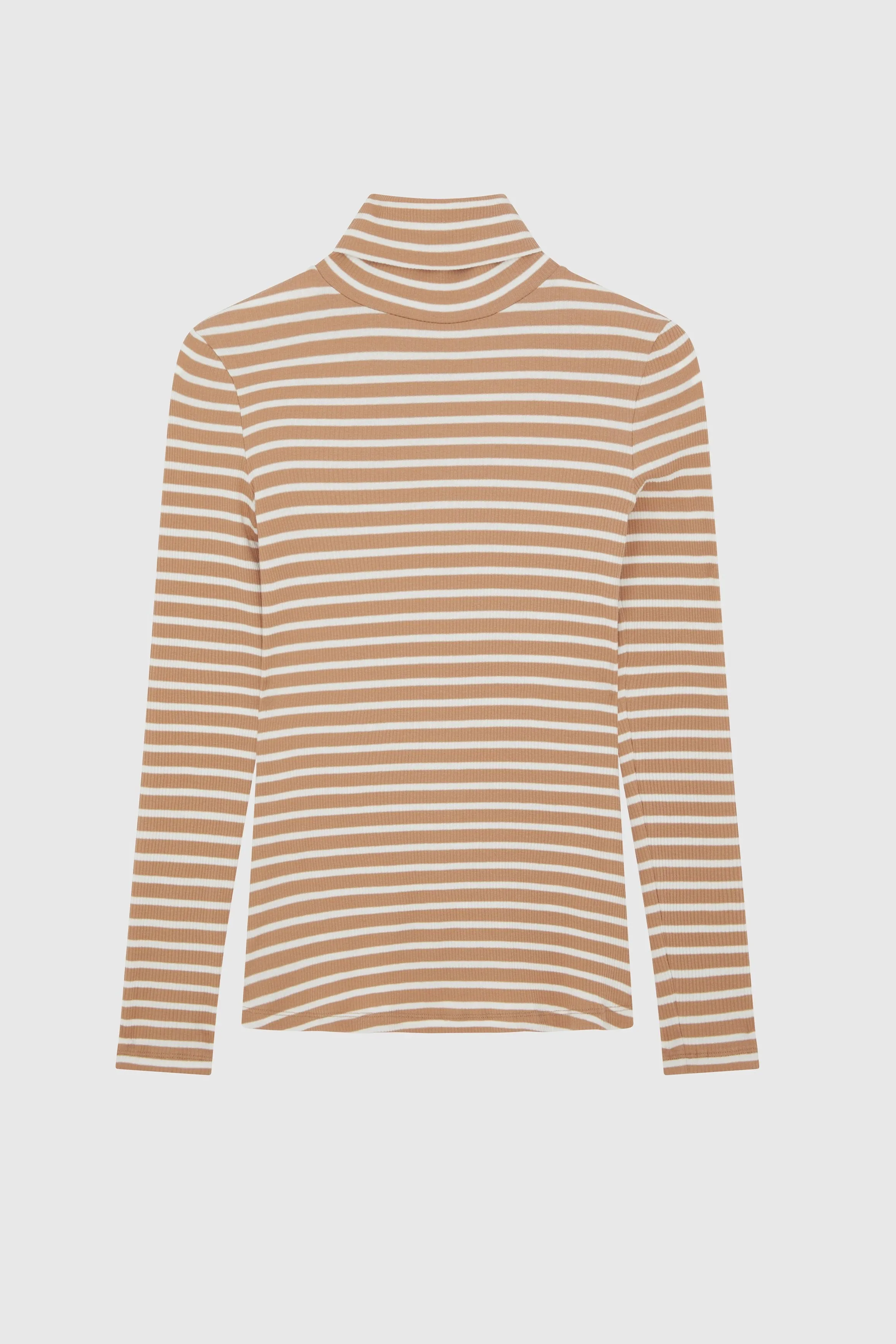Striped Cotton Roll Neck - Image 6