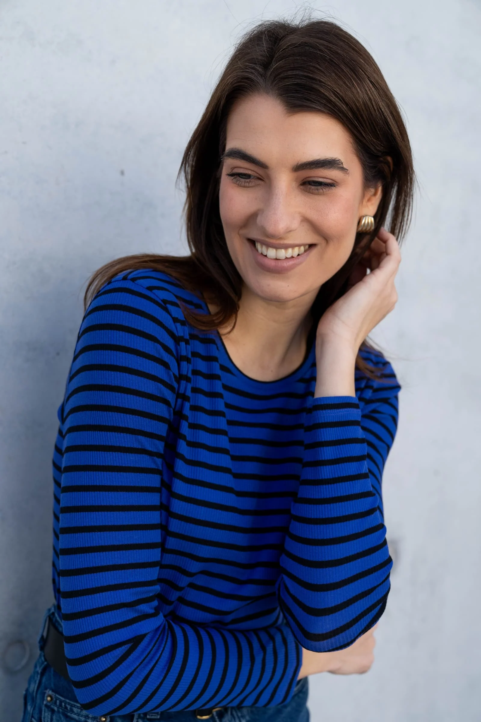 Striped Crew Neck T-shirt - Image 3