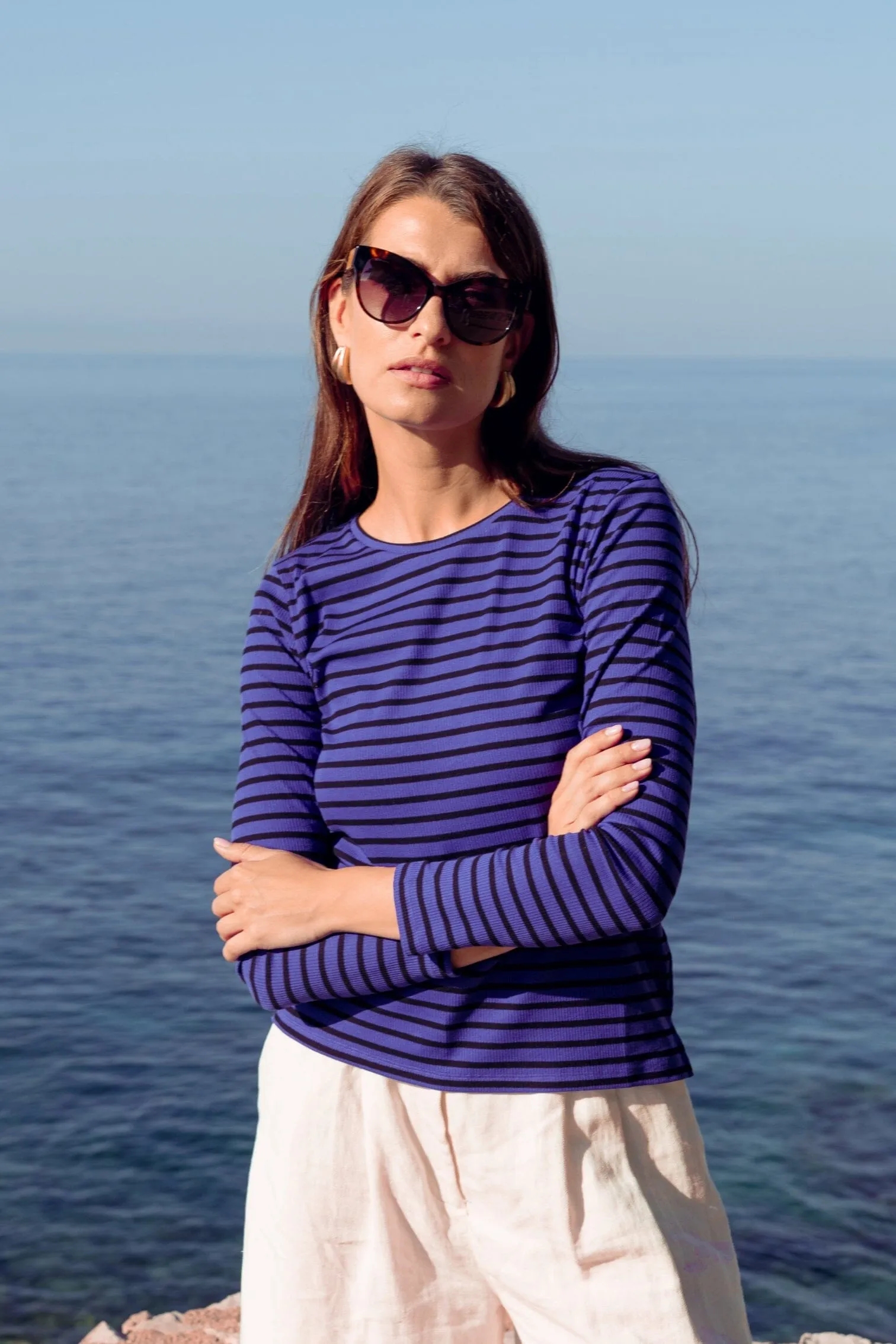 Striped Crew Neck T-shirt - Image 5