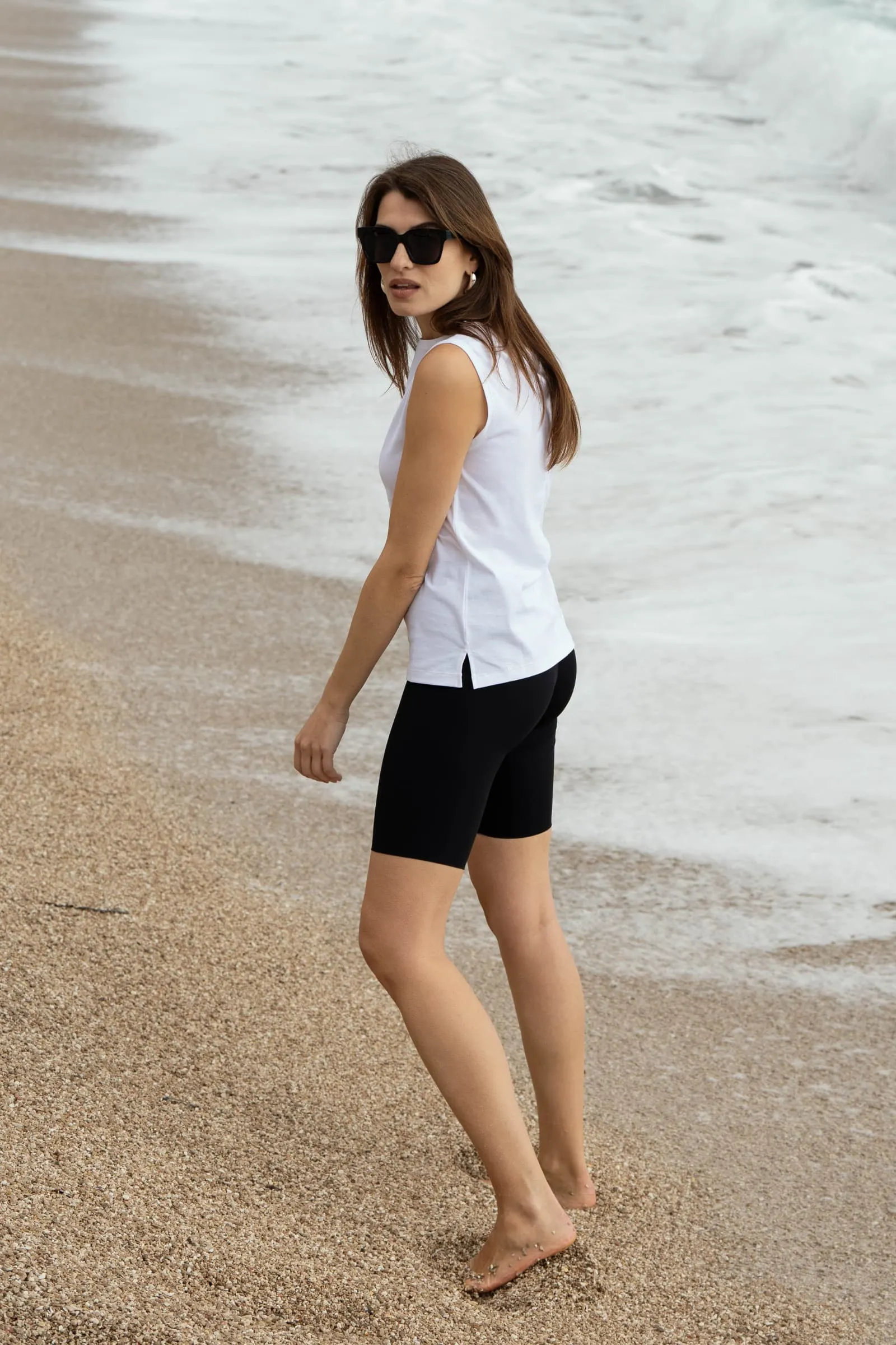 Supima Cotton High Neck Tank Top - Image 4