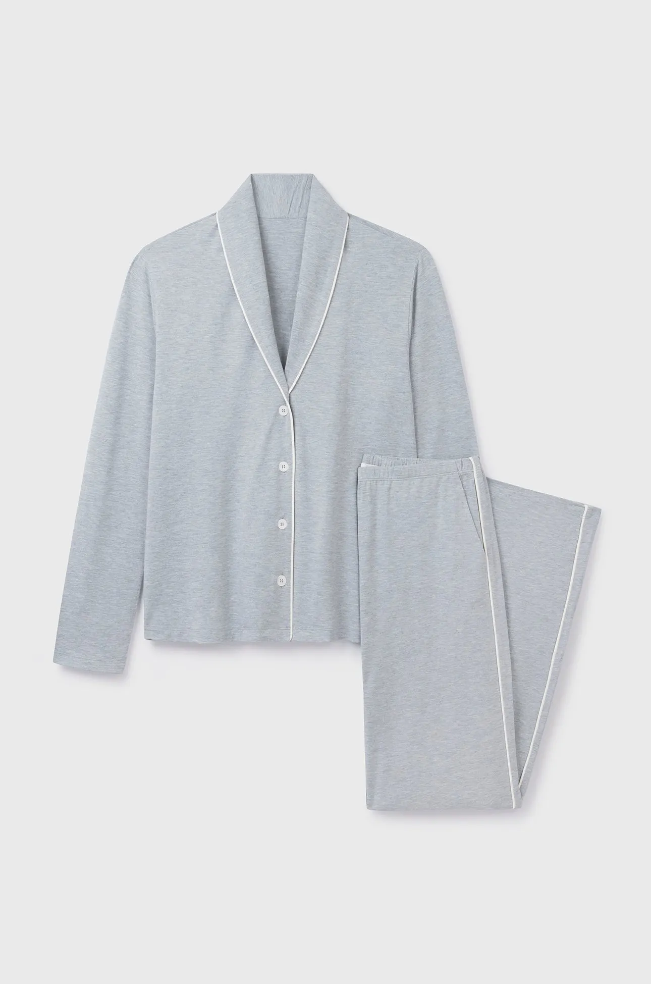 Shawl Collared Pyjama Set - Image 4