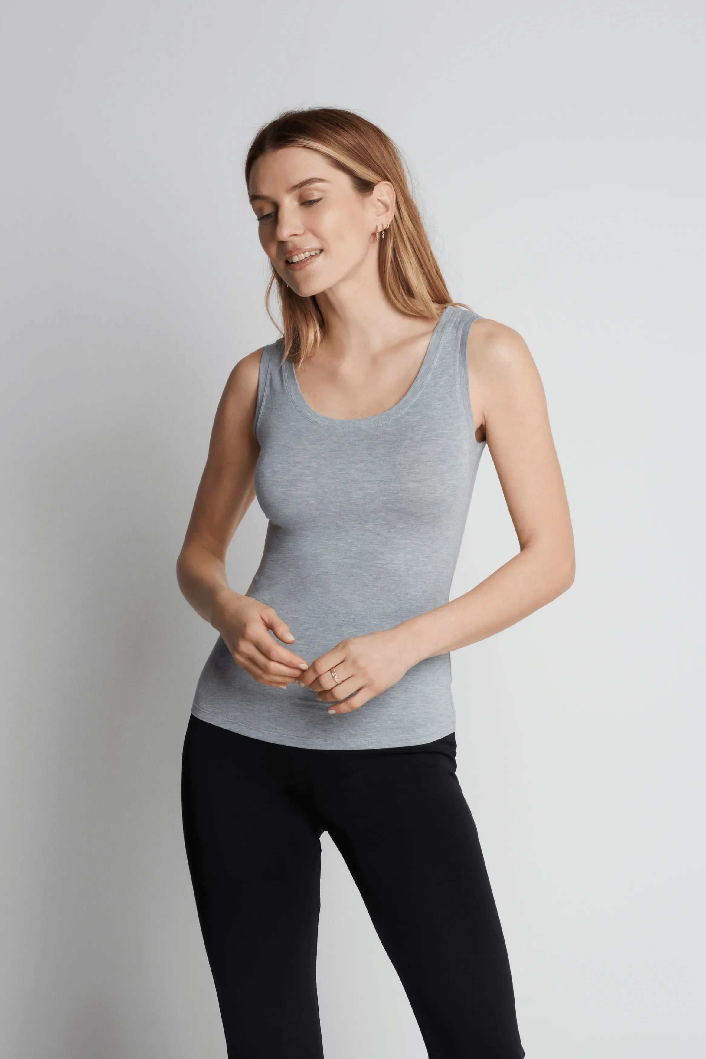 Sleeveless Micro Modal Vest Top - Image 8
